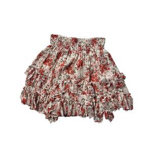 Misa Los Angeles Women's Poppy Allover Bella Chiffon Mini Skirt Size XS NWT